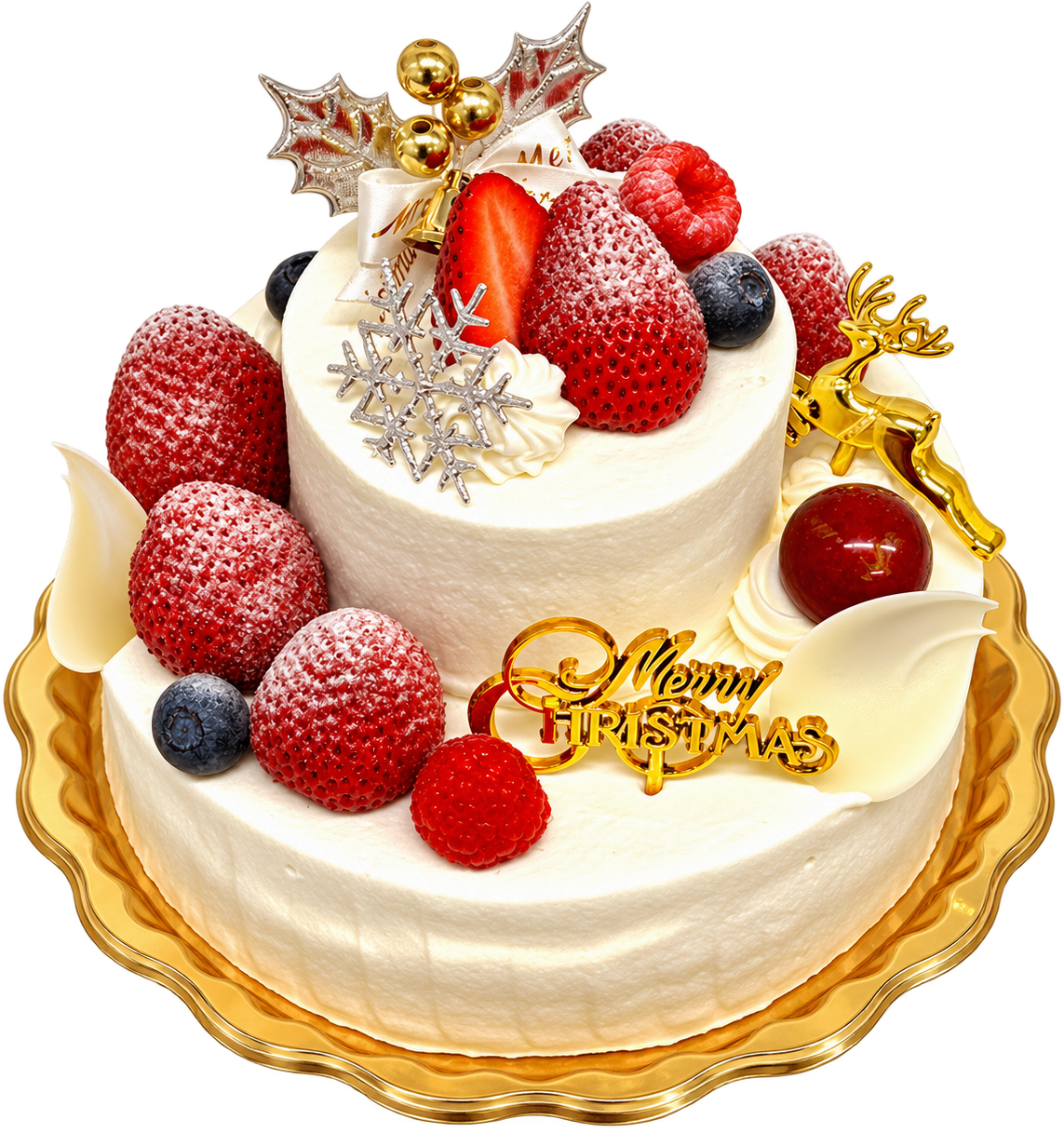 2026クリスマスケーキ「生クリームデコレーション 2段」