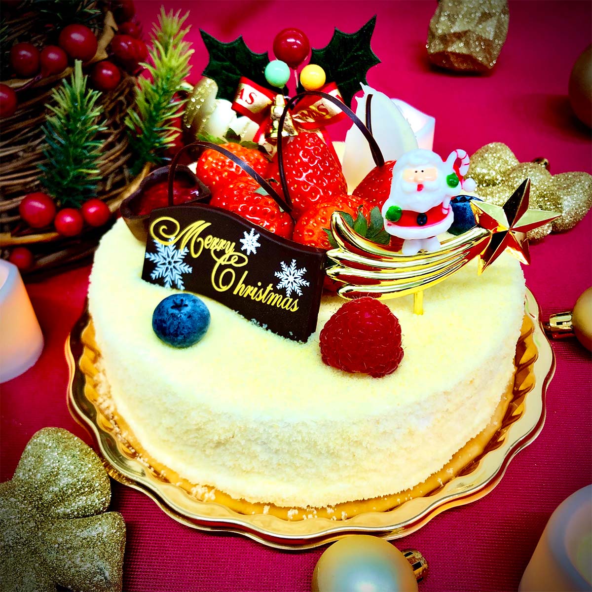 レアチーズケーキ（クリスマスイベントケーキ）