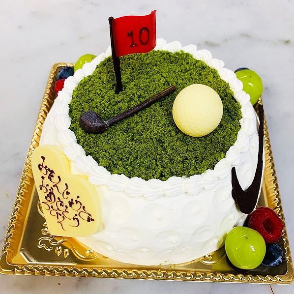 ゴルフがテーマのケーキ