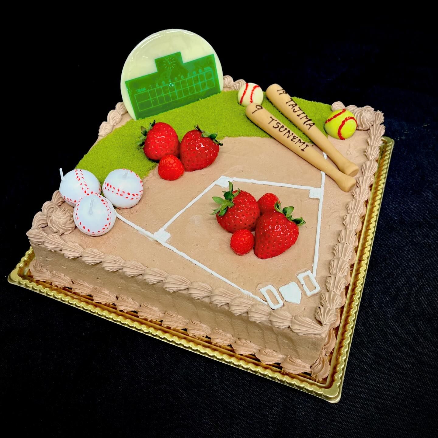 「野球」がテーマのケーキ（オーダー）
