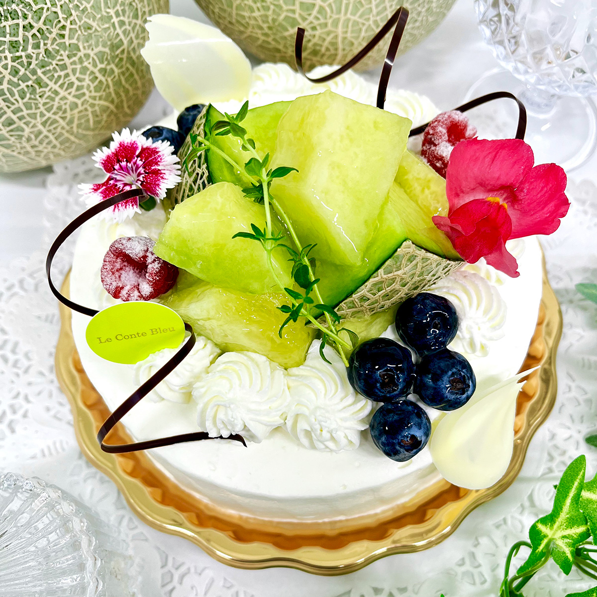 生クリームデコレーション（メロン）
