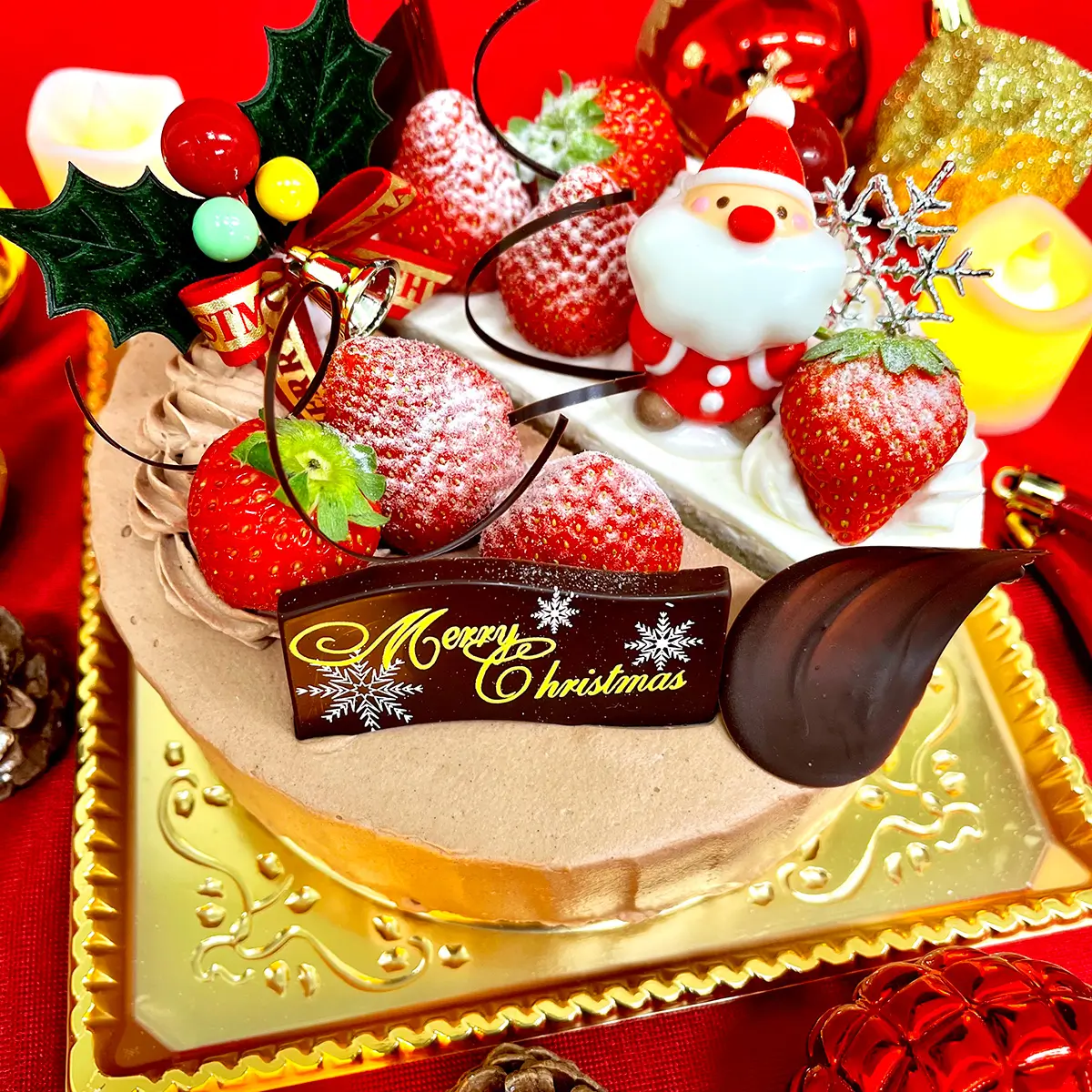 ハーフクリームデコレーション（クリスマスイベントケーキ）