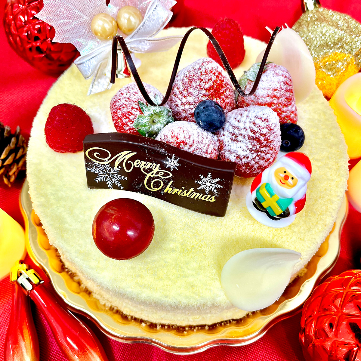 レアチーズケーキ(クリスマスイベントケーキ)