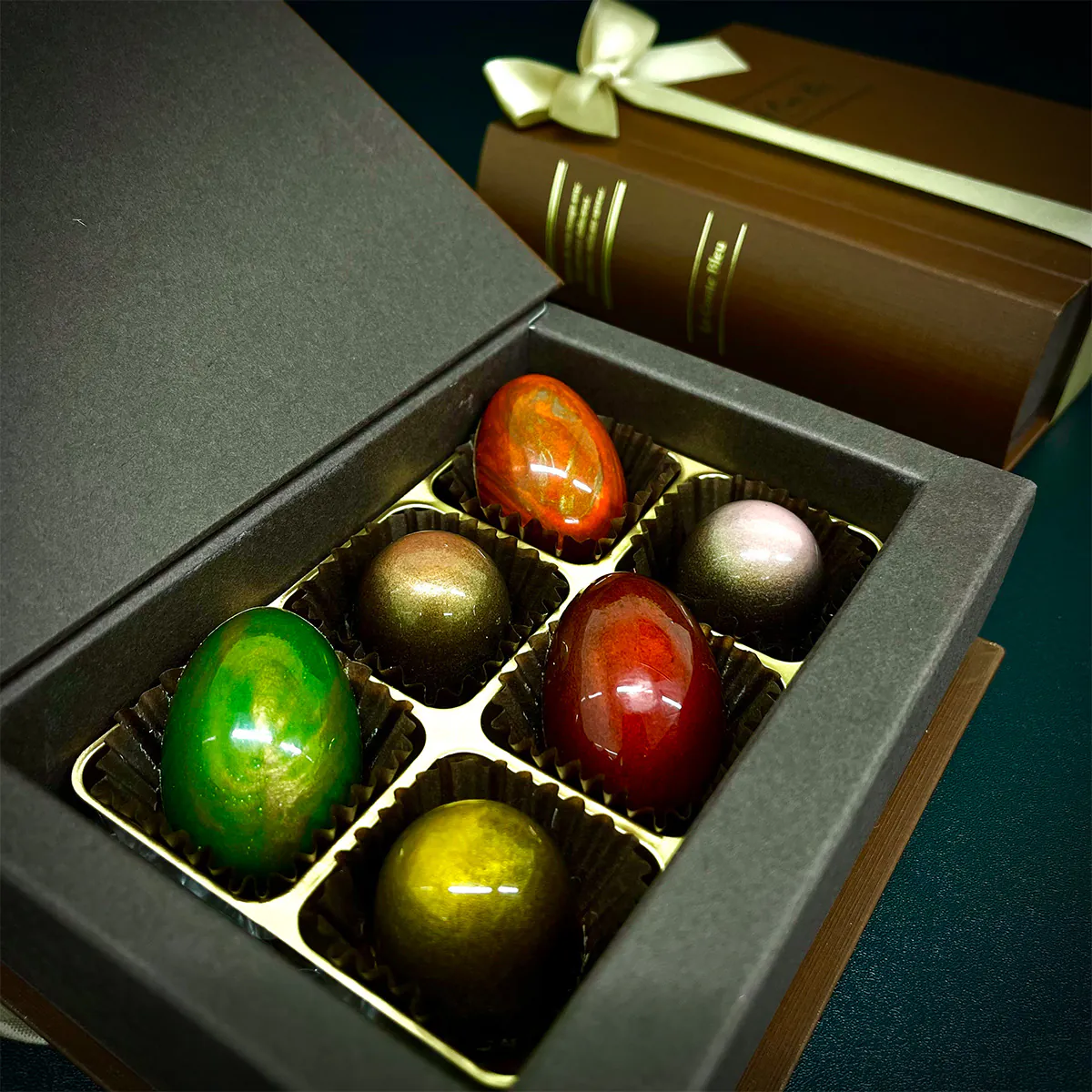 チョコレートの宝石6個セット