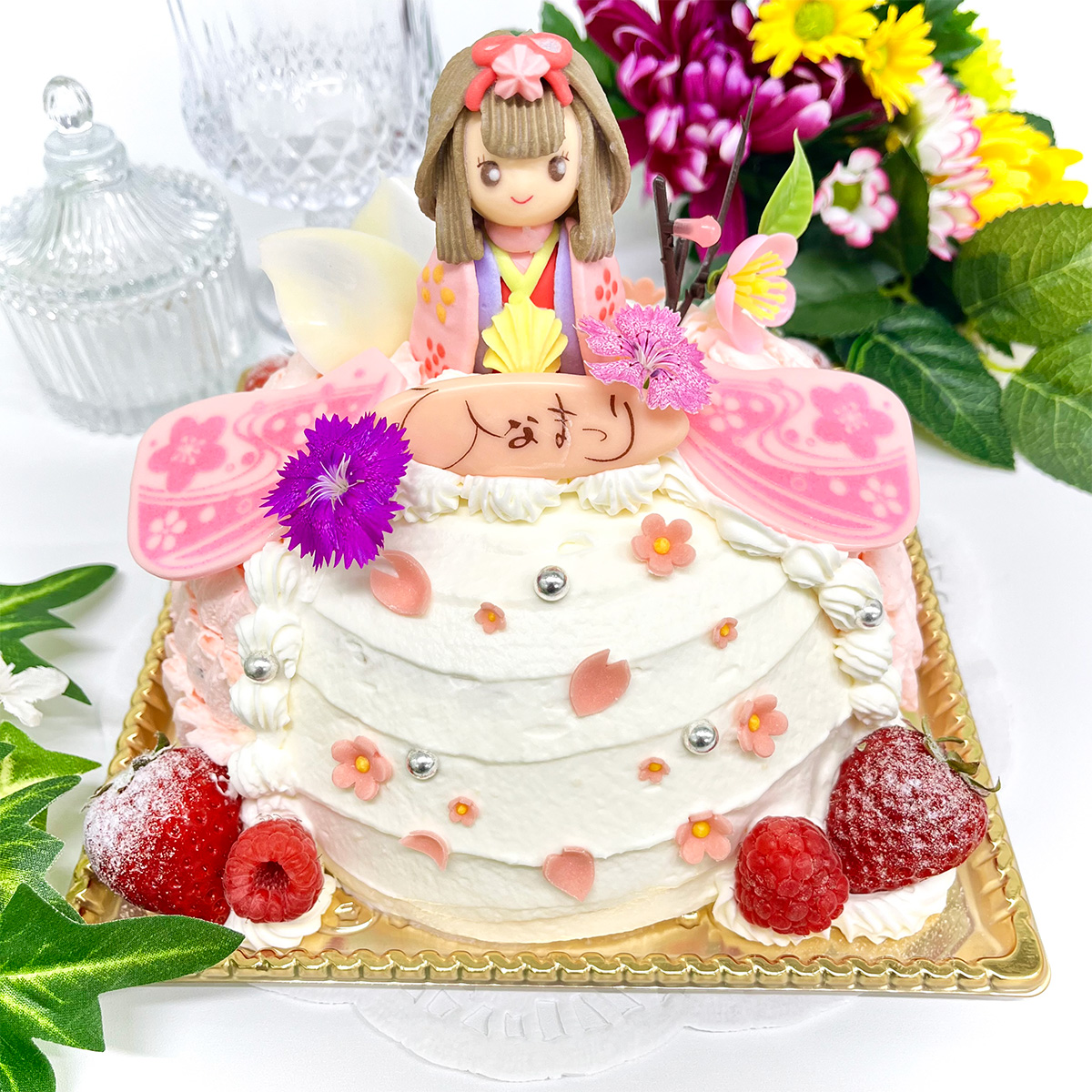 ひなドールデコレーション(ひなまつりイベントケーキ)