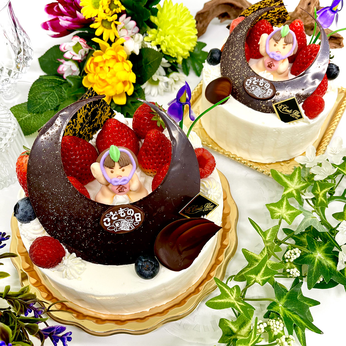 生クリームデコレーション（こどもの日イベントケーキ）