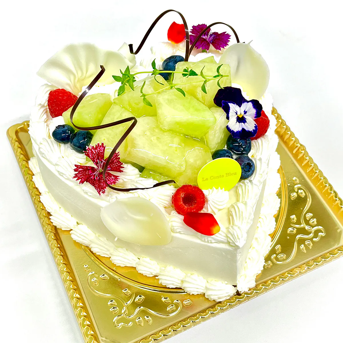 生クリーム（チョコ）デコレーション ハート型