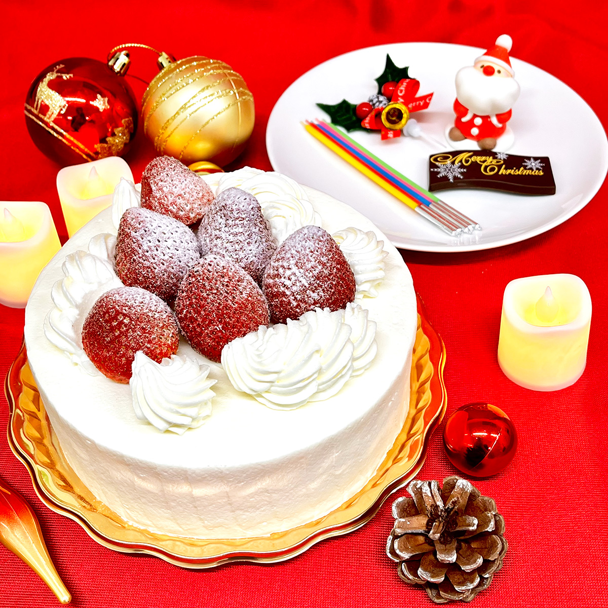 生クリームデコレーション（クリスマスイベントケーキ）