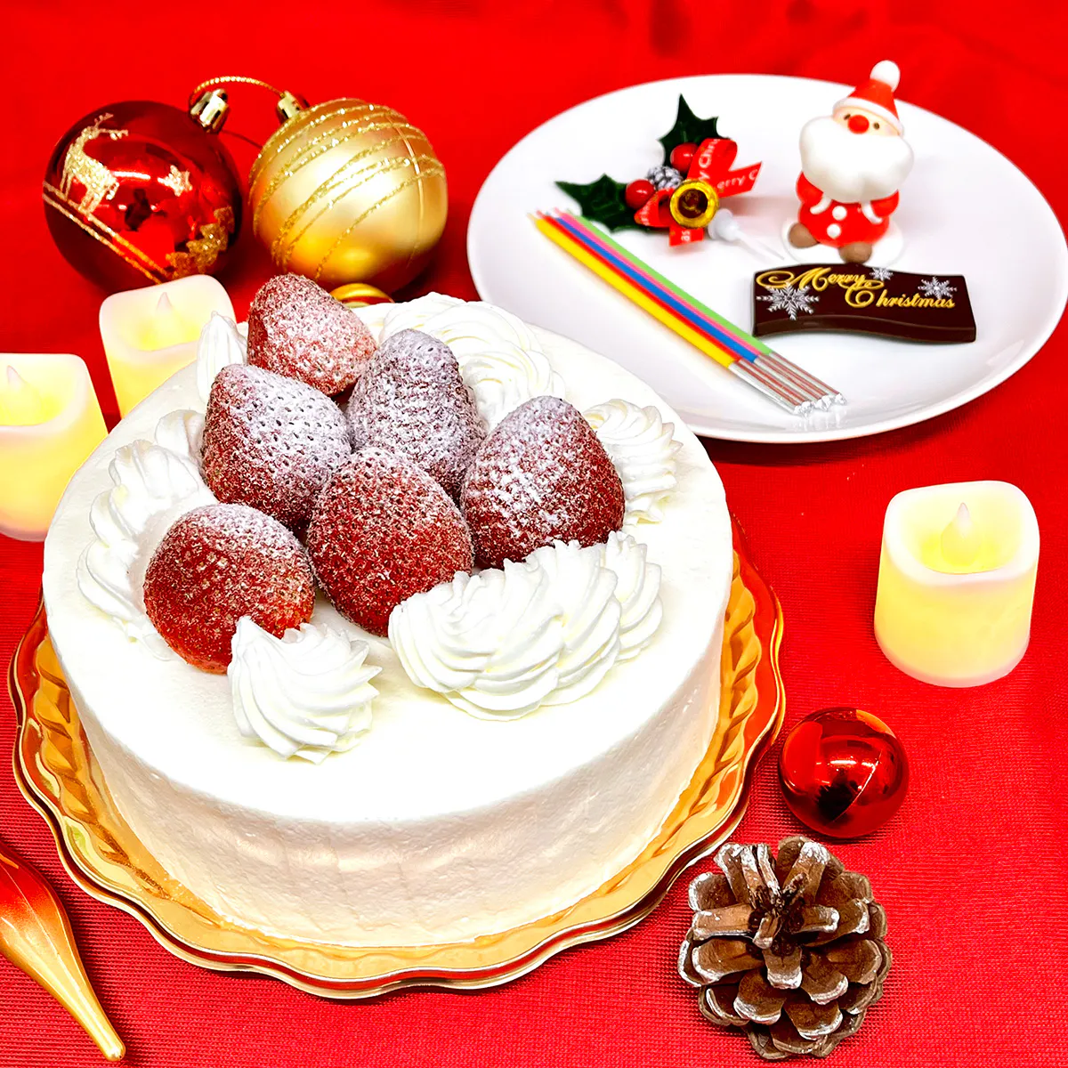 生クリームデコレーション(クリスマスイベントケーキ)